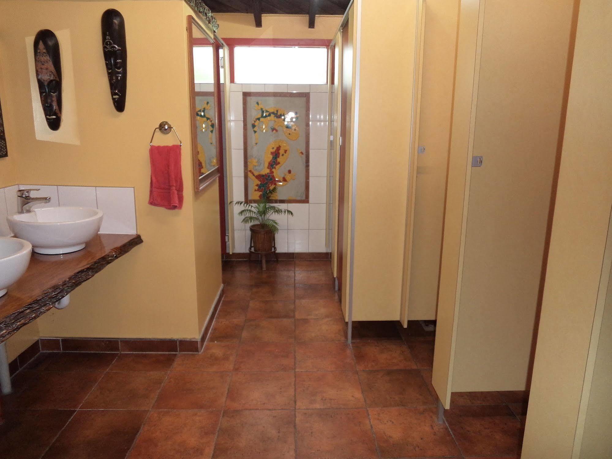グローバル ビレッジ トラベラーズ ロッジ グレイマウス エクステリア 写真 A shower room